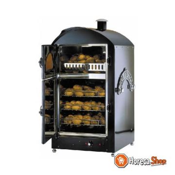 Aardappel oven 100+100 aardappelen - 590x590x(h)1200mm - 400v/6kw