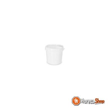 Bucket 5.8l - un-approved white - plastic handle - lid incl.