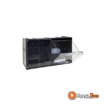 Tilting container module - 600x240x305 mm 2 trays - series crystal box