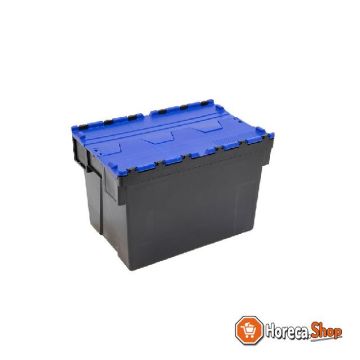 Distribution box - 600x400x400 mm black body colored lid - recycled