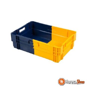 Euronorm stacking container - 600x400x183 closed - nestable - bi-color