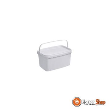 Rectangular bucket - 3.2 l with handle - excluding lid