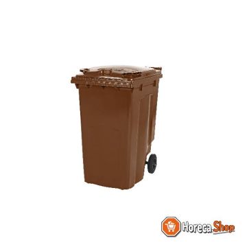 2 wiel grote afvalcontainer model mgb 240 br - bru