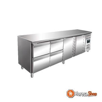 Établi réfrigéré  avec jeu de tiroirs avec 2 x 2 tiroirs modèle kylja 4140 tn