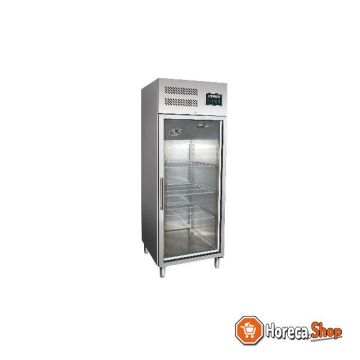 Professional refrigerator with glass door model gn 600 tng