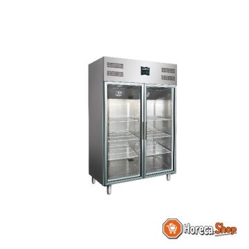 Professional refrigerator with glass door model gn 1200 tng