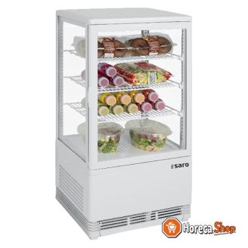 Mini refrigerated display case 70 liters model sc 70 white