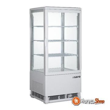 Mini refrigerated display case model sc 80 white