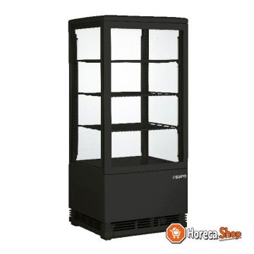 Mini refrigerated display case model sc 80 black