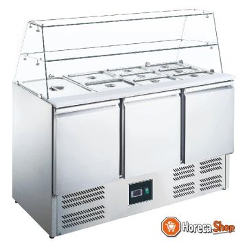 Saladette with glass top model es 903 g