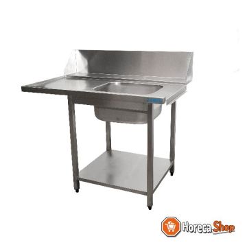 Table d alimentation  pour lave-vaisselle droit, 1 plateau, 1200 mm