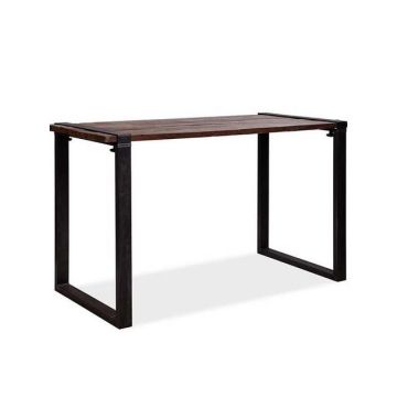 Old dutch tafel met barnwood-tafelblad, hoog, u-frame, 180x80x110 cm (lxbxh), 30180hu