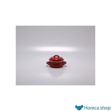 Mini pan   soup cup red