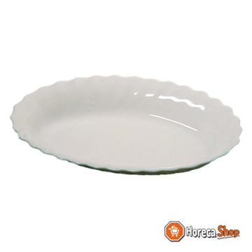 Dish flat 22 ov trianone white