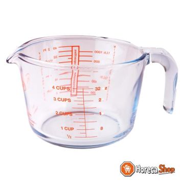 Measuring jug 1.0 glass clear