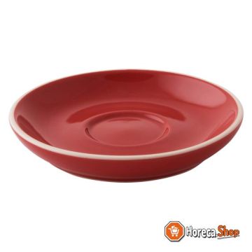 Saucer 12 coffee red