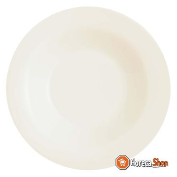 Deep plate 22 off white
