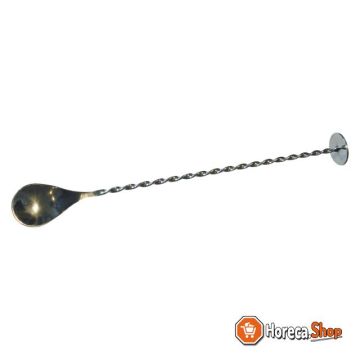 Bar spoon with pestle stainless steel