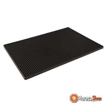 Barmat 45x30 cm zwart rubber