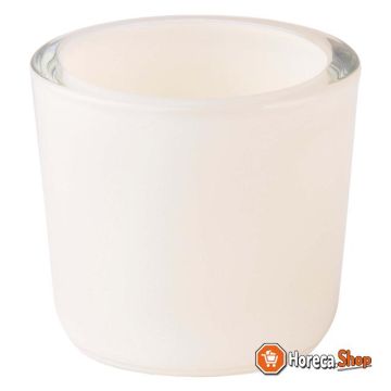 Wax light holder white