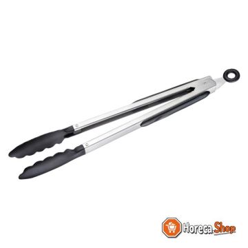 Serving tongs 33.5 stainless steel   black classic