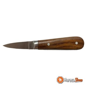 Couteau à huître en bois en acier inoxydable