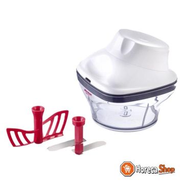 Onion cutter with tray