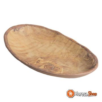 Dish 26x15.5 ov wood