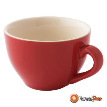 Tasse 18 couleurs rouge cappuccino