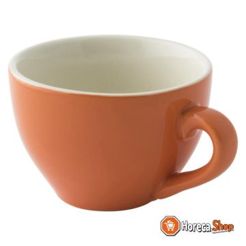 Tasse de 18 couleurs orange cappuccino