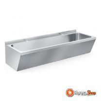 Stainless steel washbasin double 1200x425x165mm