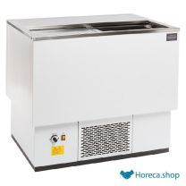 Horizontal cooler white ss cover 137l