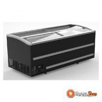 Supermarket chest freezer black 2500