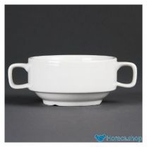 Whiteware stackable soup cup 40cl