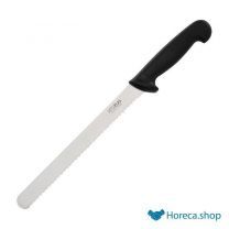 Serrated ham knife 25.5cm black