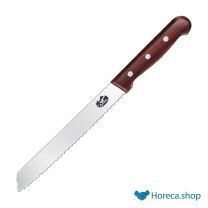 Serrated bread knife with wooden handle 21.5 cm