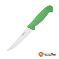 Serrated vegetable knife 10cm green