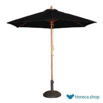 Ronde parasol zwart 2,5 meter