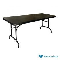 Inklapbare tafel zwart 183cm