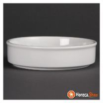 Stapelbare tapas-geschirrteile aus whiteware 13,4 cm