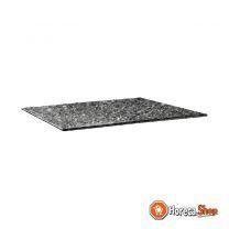 Topalit smartline rechthoekig tafelblad zwart graniet 120x80cm
