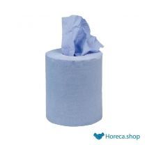 Centrefeed 1-laags handdoekrollen blauw 120m (12 stuks)