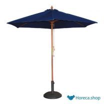 Ronde donkerblauwe parasol 2,5 meter