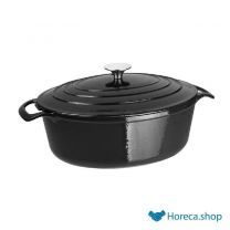Oval frying pan black 5ltr