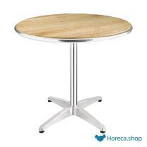 Table ronde  avec plateau en bois de frêne 80cm