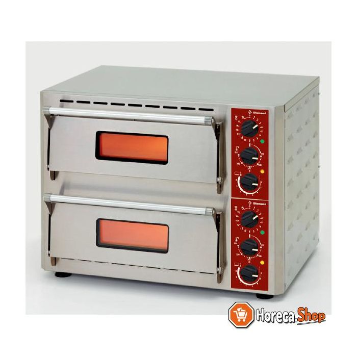 Roest Grillig vereist Elektrische pizza-oven, 2 kamers (3+3 kw) 430x430xh100 mm PIZZA-QUICK/43-2C  van Diamond kopen? | Horeca.shop