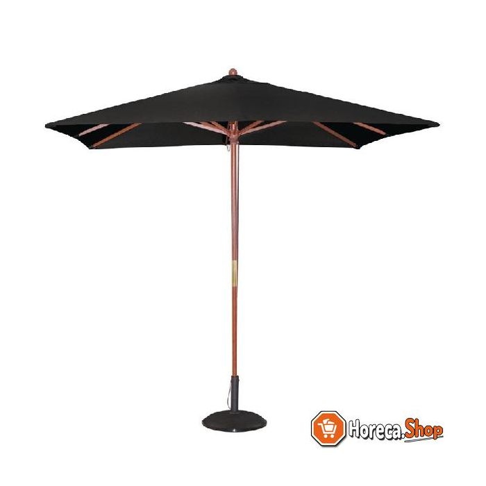 Emuleren Leia camouflage Vierkante zwarte parasol 2,5 meter GH990 van Bolero kopen? | Horeca.shop